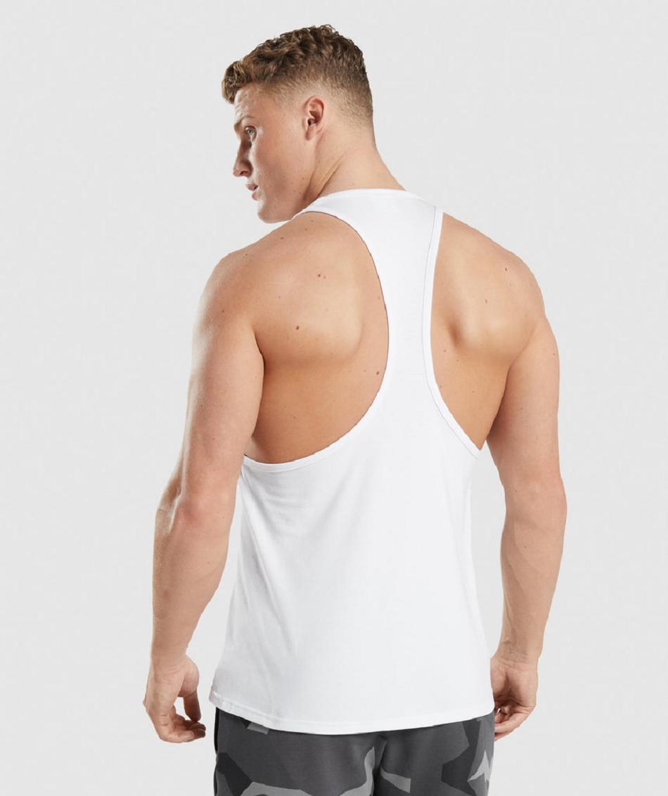 Stringers Gymshark Critical Hombre Blancas | CO 3590HAP